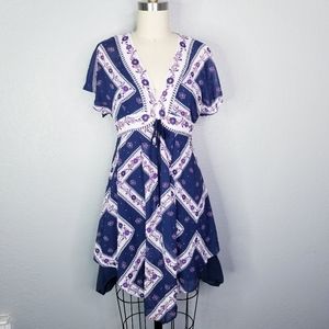 Bcbgeneration handkerchief asymetrical dress size 4